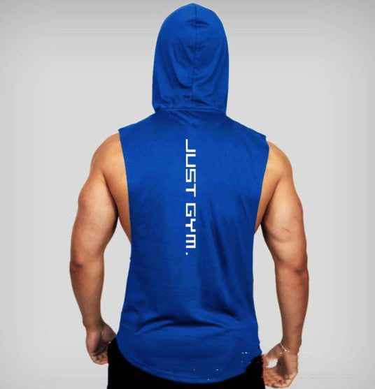 Men Gym Hooded Vest